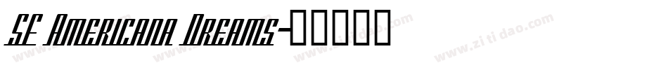 SF Americana Dreams字体转换